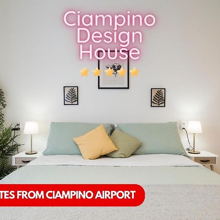Casa Design Con A/C E Wifi_7 Minuti Ciampino Aeroporto Lejlighed Eksteriør billede
