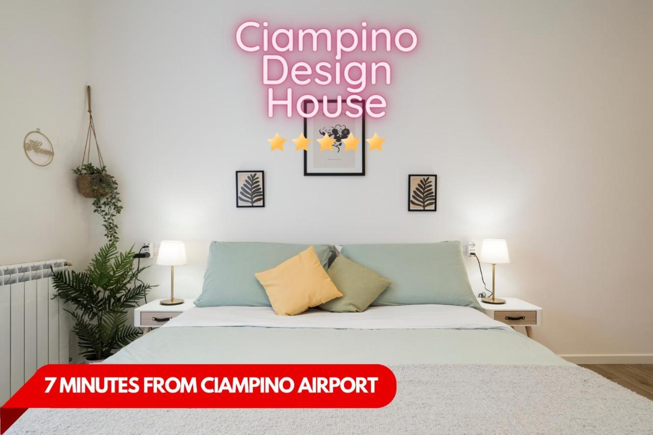 Casa Design Con A/C E Wifi_7 Minuti Ciampino Aeroporto Lejlighed Eksteriør billede